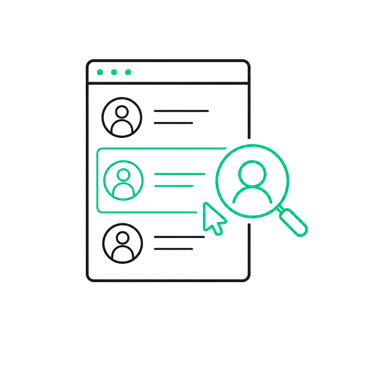 Lista candidati con matching AI e selezione profilo